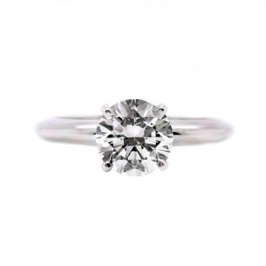 1.60ct White Gold Round Brilliant Cut Solitaire Diamond Engagement Ring